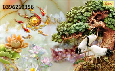 Tranh tùng hạc treo tường đẹp