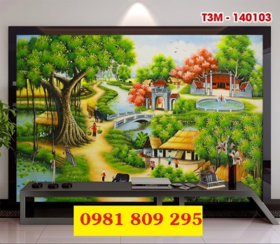 Gạch 3d làng quê ốp tường HP4998