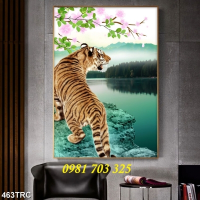 Tranh gạch 3d hổ sơn lâm