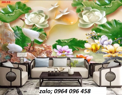 Tranh gạch men 3d phòng khách - GVG4