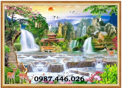 Gach 3d tranh ốp tường đẹp