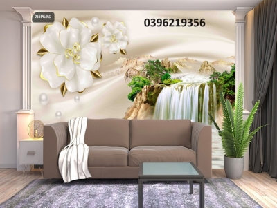 Tranh sơn thủy đẹp trang trí 3D