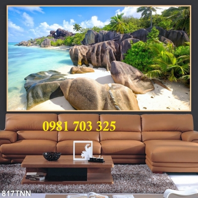 Gạch men 3D phong cảnh trang trí tường