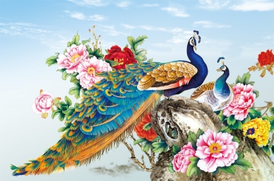 Tranh gạch men 3d phong thủy - SKMNV55