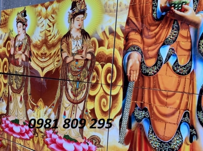 tranh gạch phật 3d ốp tường