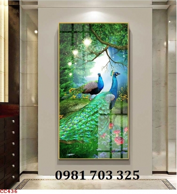 Tranh gạch 3D đẹp trang trí phòng khách