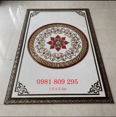 Gạch thảm hình bông cánh sen 1m6x2m4