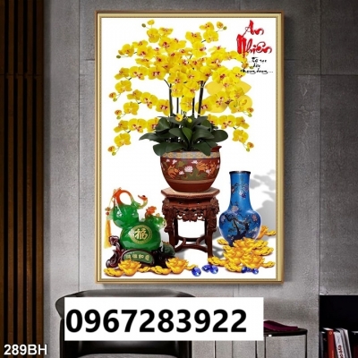 Gạch tranh 3D bình hoa gốm