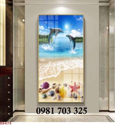 Tranh gạch men 3D phong cảnh biển