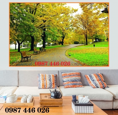 Tranh gạch phong cảnh đẹp Hp3842