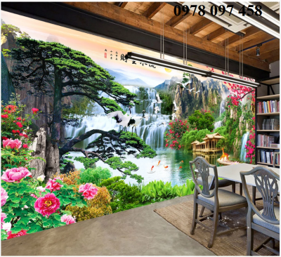 Tranh phong cảnh - tranh gạch 3D