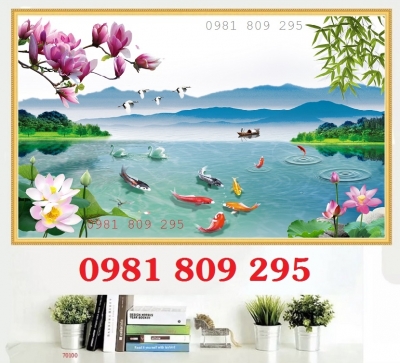 Gạch trang trí cá chép đẹp