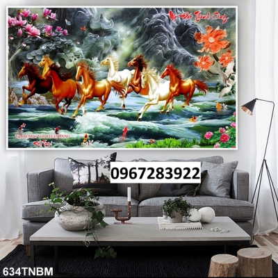 Tranh gạch đẹp trang trí ngựa mã đáo
