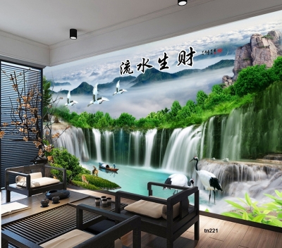 Tranh gạch phong cảnh đồng quê 3d - KJH58