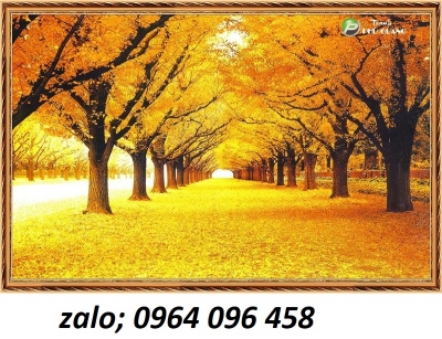 Tranh gạch 3d cây lá vàng - GDSZ22