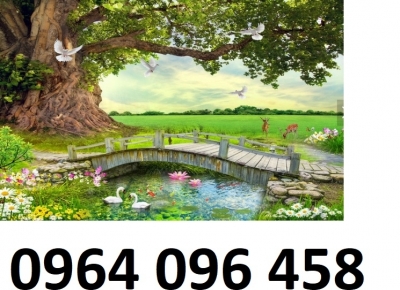 Tranh gạch ốp tường 3d phong cảnh đẹp - 222XP
