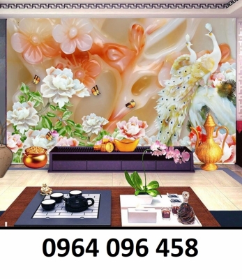 gạch 3d dán tường phòng khách- K87