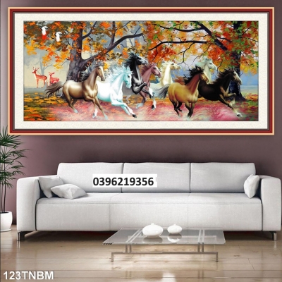 Gạch tranh mã đáo 3d trang trí đẹp