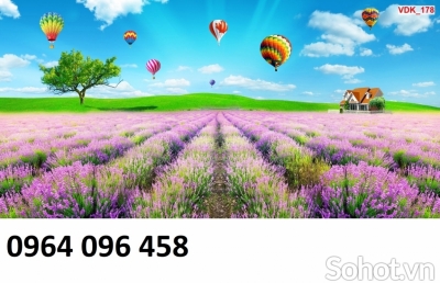 Tranh gạch 3d ốp tường tranh vườn hoa - CZX22