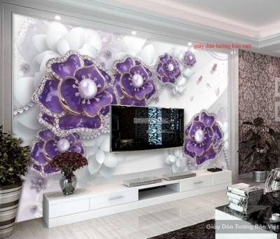 Tranh gạch 3d hoa sứ ngọc - BVC44