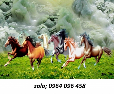 Tranh gạch 3d bát mã - GVX44