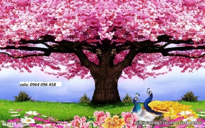Gạch tranh 3d phong thủy phòng khách - DCXC433