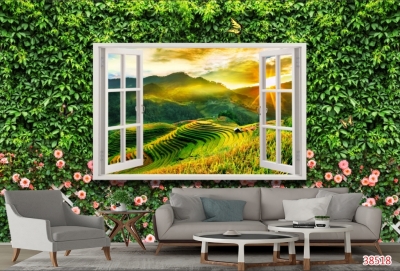 Tranh hoa 3D - tranh gạch