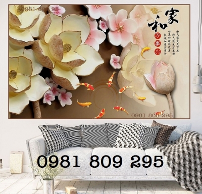 Mẫu gạch trang trí hoa sen