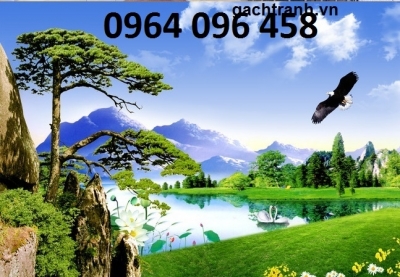 Tranh đồng quê 3d - tranh gạch 3d đồng quê - A243