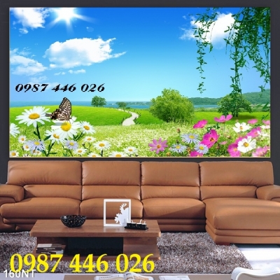 Tranh gạch men phong cảnh tường 3d đẹp HP243