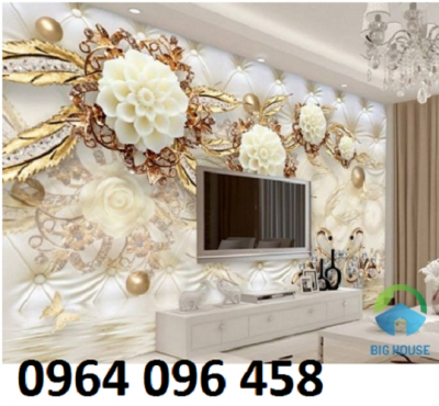 gạch 3d dán tường phòng khách- K87