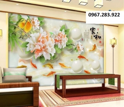 Gạch trang trí cá chép