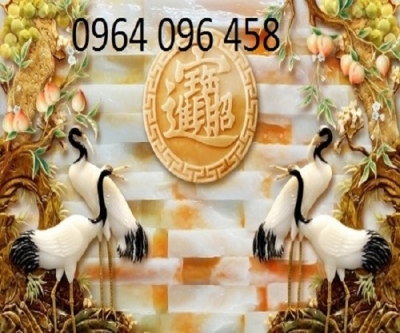 Mẫu tranh gạch 3d dán tường phòng khách -523SP