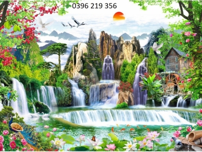 Tranh Phong cảnh thiên nhiên giao hòa- Tranh dán tường