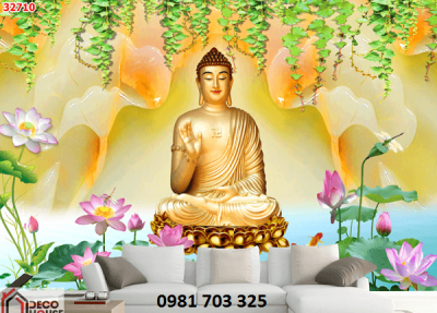 Tranh Phật- gạch tranh phòng thờ