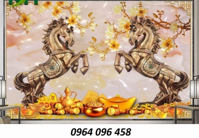 Tranh gạch mã đáo thành công 3d - BMMM9