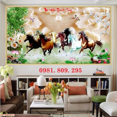 Gạch tranh 3d , gạch ốp tường mã đáo thành công