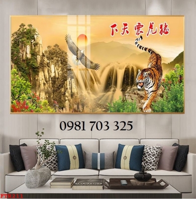 Gạch tranh phong thủy tuổi dần, tranh hổ