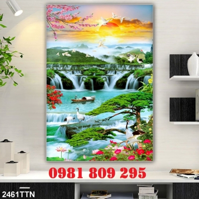 Gạch 3d thiên nhiên khổ đứng