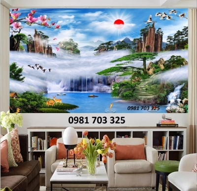 Tranh phong cảnh- gạch tranh