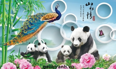 Tranh gạch 3d trang trí phòng khách - phòng ngủ - XXV44