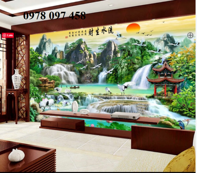 Tranh phong cảnh - tranh gạch 3D