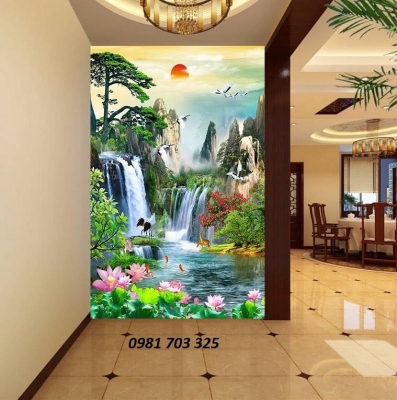Tranh gạch men phong cảnh ốp tường