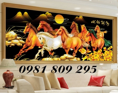 Tranh gạch men - mã đáo thành công - tranh gạch