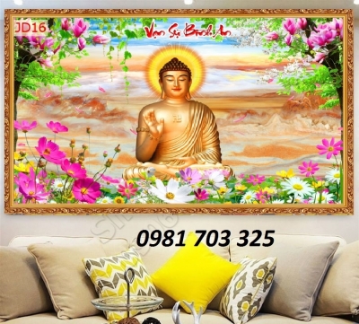 tranh phòng thờ, gạch tranh Phật giáo