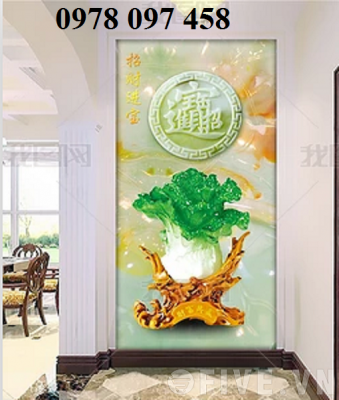 bình hoa - tranh gạch 3D