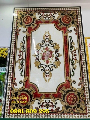 Thảm khắc kim , gạch thảm trống đồng