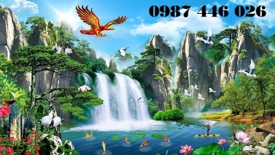 Tranh gạch men phong cảnh đẹp HP9722