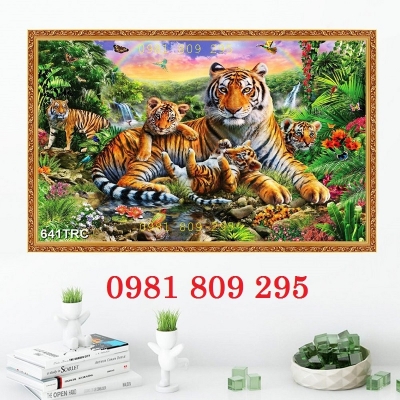 Tranh gạch con hổ phong thủy HP56