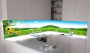 Tranh kính phòng bếp